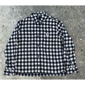 Carharrt Loose Fit Boys Plaid Flannel Shirt XS Rugged Flex